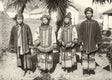Five individuals in ceremonial traditional dress, northern Indochina, 1910s