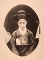 Sepia-toned oval portrait of Prince Yi Gang, son of Emperor Gojong of Korea, wearing ceremonial robes and a samo hat, photographed in the early 20th century.